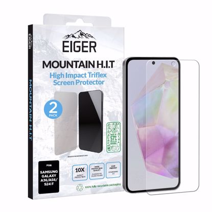 Picture of Eiger Eiger Mountain H.I.T Screen Protector GRS 2 Pack for Samsung A36 / A56 / S24 FE
